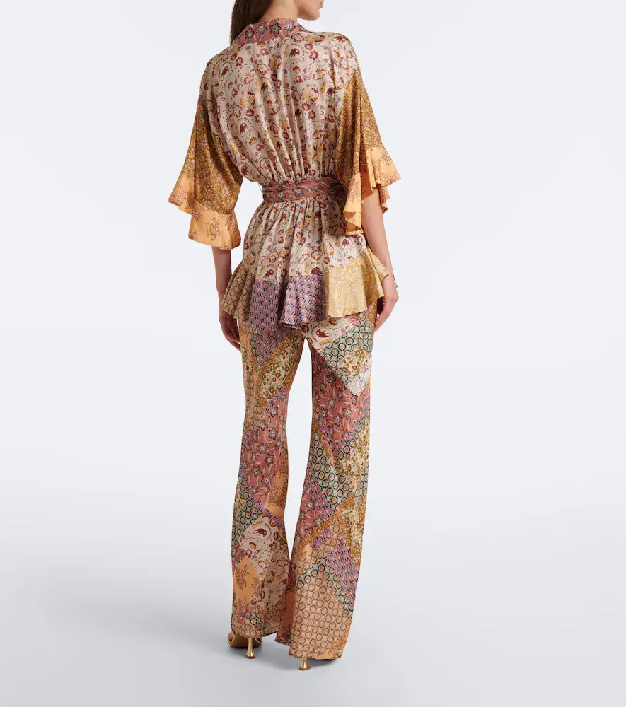 Zimmermann Fairlight silk habotai wide-leg pants | Thumbnail 6 Zimmermann Fairlight silk habotai wide-leg pants | Thumbnail 6