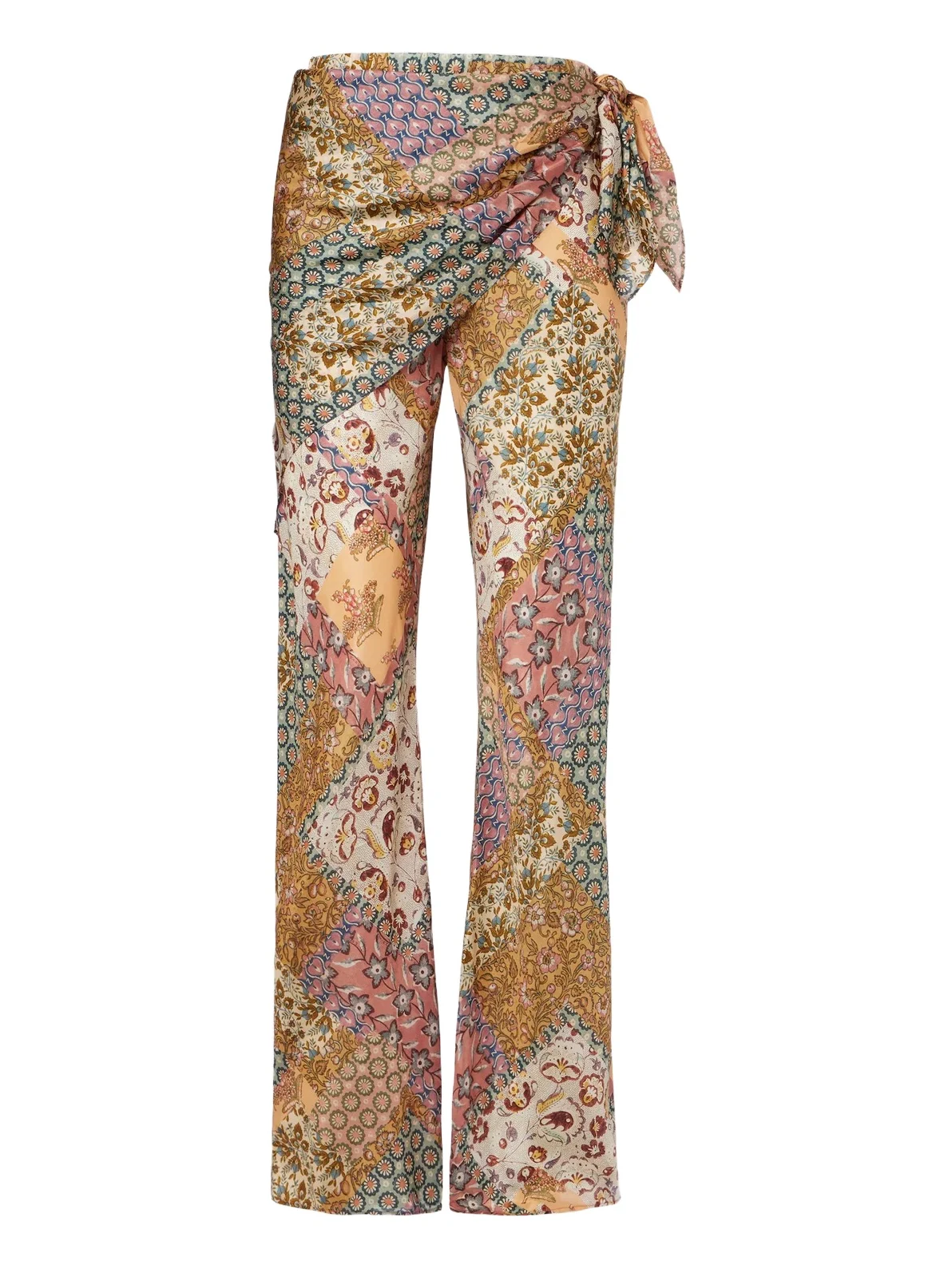 Zimmermann Fairlight silk habotai wide-leg pants