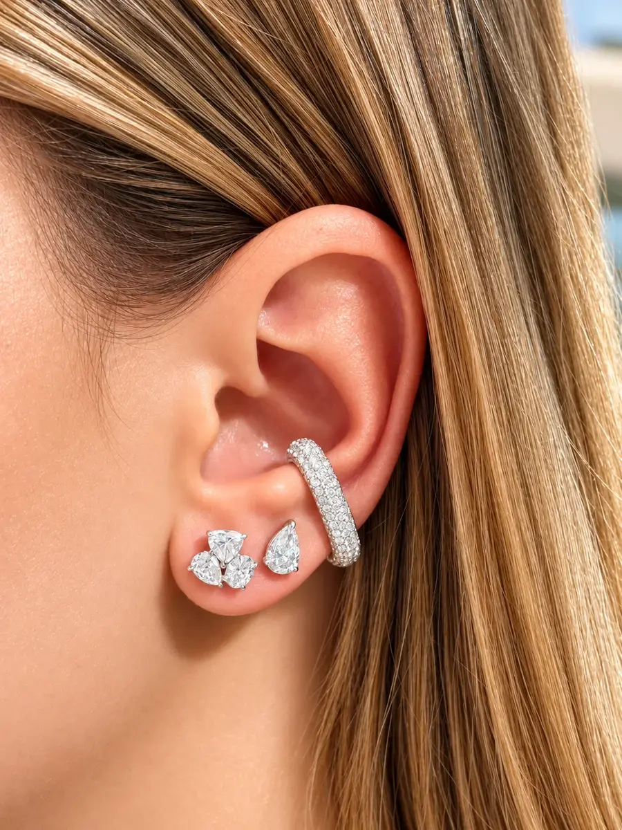 Wish Fine Jewelry 1.10ct Diamond 18K Gold Ear Cuff | Thumbnail 3 Wish Fine Jewelry 1.10ct Diamond 18K Gold Ear Cuff | Thumbnail 3