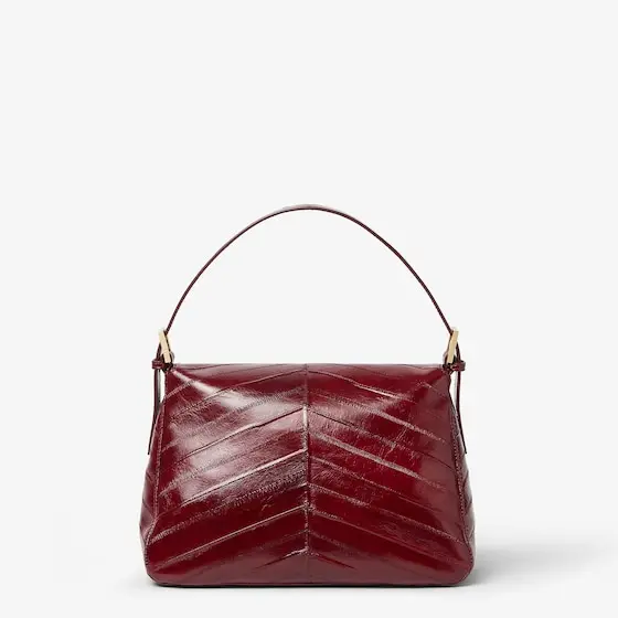 Fendi Flap 26325 Inlaid Hagfish Leather Bag | Thumbnail 5