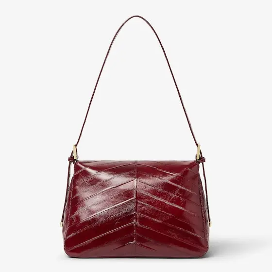 Fendi Flap 26325 Inlaid Hagfish Leather Bag | Thumbnail 6