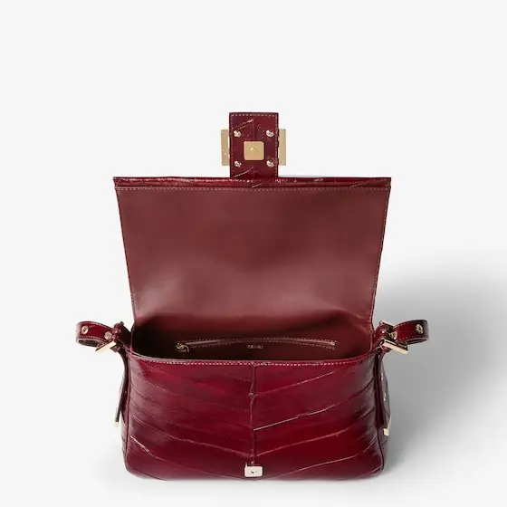 Fendi Flap 26325 Inlaid Hagfish Leather Bag | Thumbnail 7