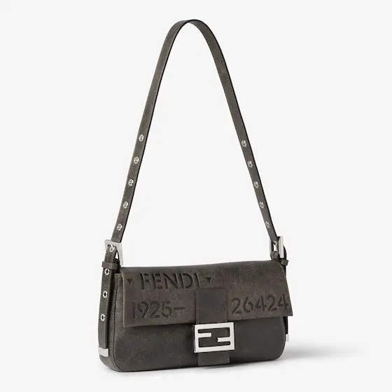 Fendi Baguette 26424 Leather Stencil Print Bag | Thumbnail 4 Fendi Baguette 26424 Leather Stencil Print Bag | Thumbnail 4