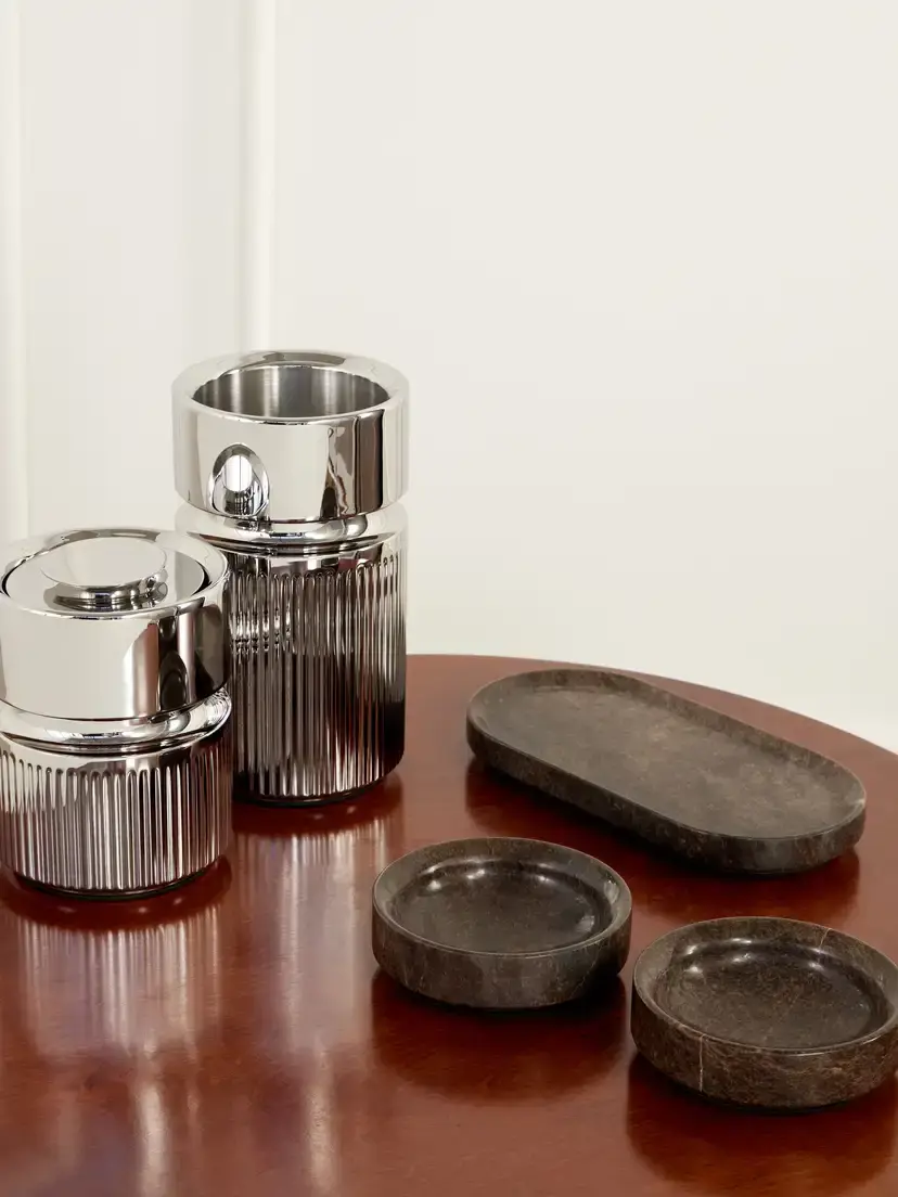 Christofle Club 30 Set Of Five Stainless Steel And Marble Bar Pieces | Thumbnail 3 Christofle Club 30 Set Of Five Stainless Steel And Marble Bar Pieces | Thumbnail 3