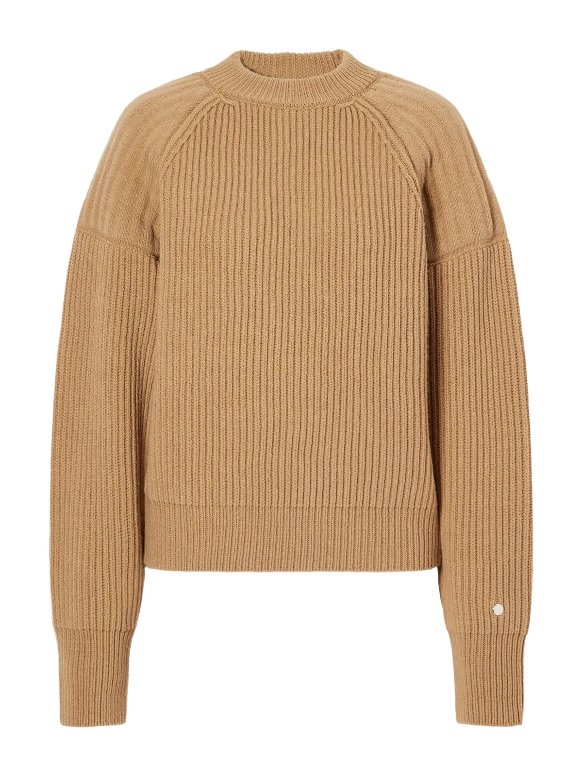 Stella McCartney Paneled Ribbed Wool-blend Sweater