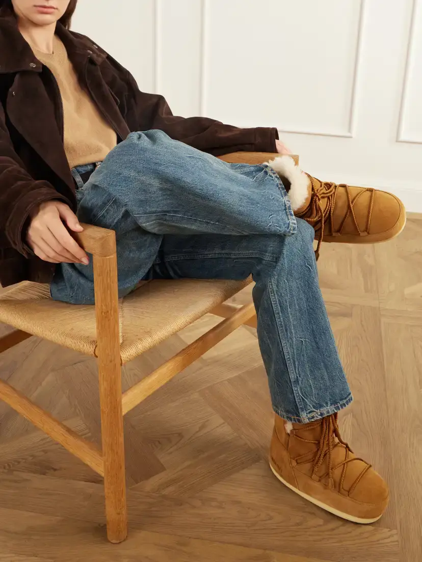 Moon Boot Evx Shearling-lined Suede Snow Boots | Thumbnail 2 Moon Boot Evx Shearling-lined Suede Snow Boots | Thumbnail 2