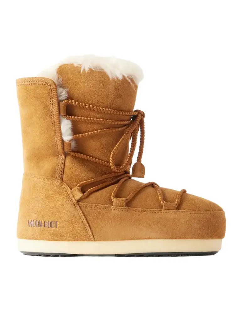 Moon Boot Evx Shearling-lined Suede Snow Boots