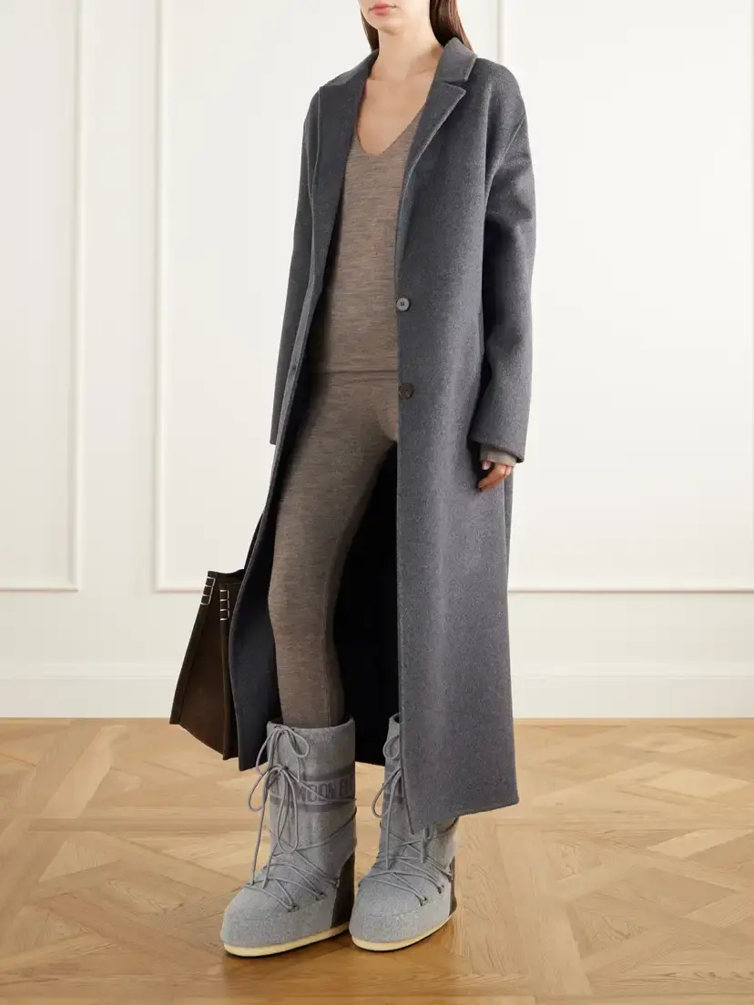 Moon Boot Icon Nubuck-trimmed Felt Knee Boots | Thumbnail 4 Moon Boot Icon Nubuck-trimmed Felt Knee Boots | Thumbnail 4