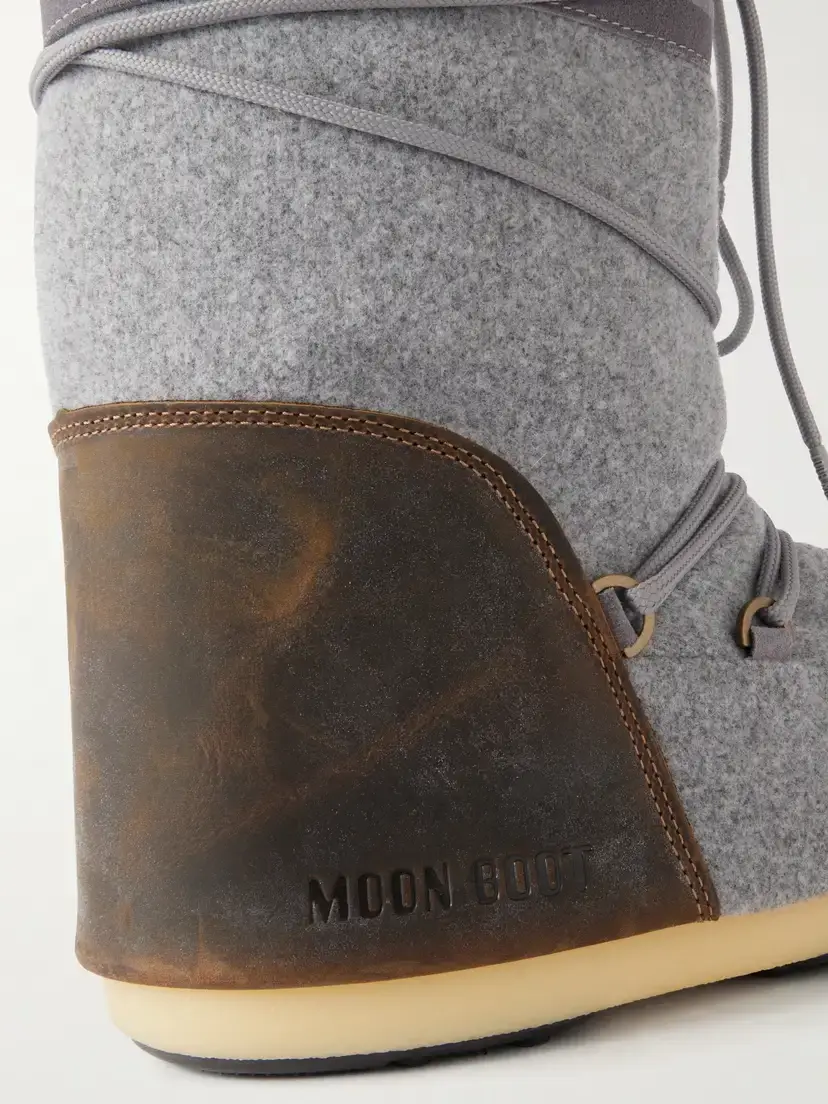 Moon Boot Icon Nubuck-trimmed Felt Knee Boots | Thumbnail 5 Moon Boot Icon Nubuck-trimmed Felt Knee Boots | Thumbnail 5