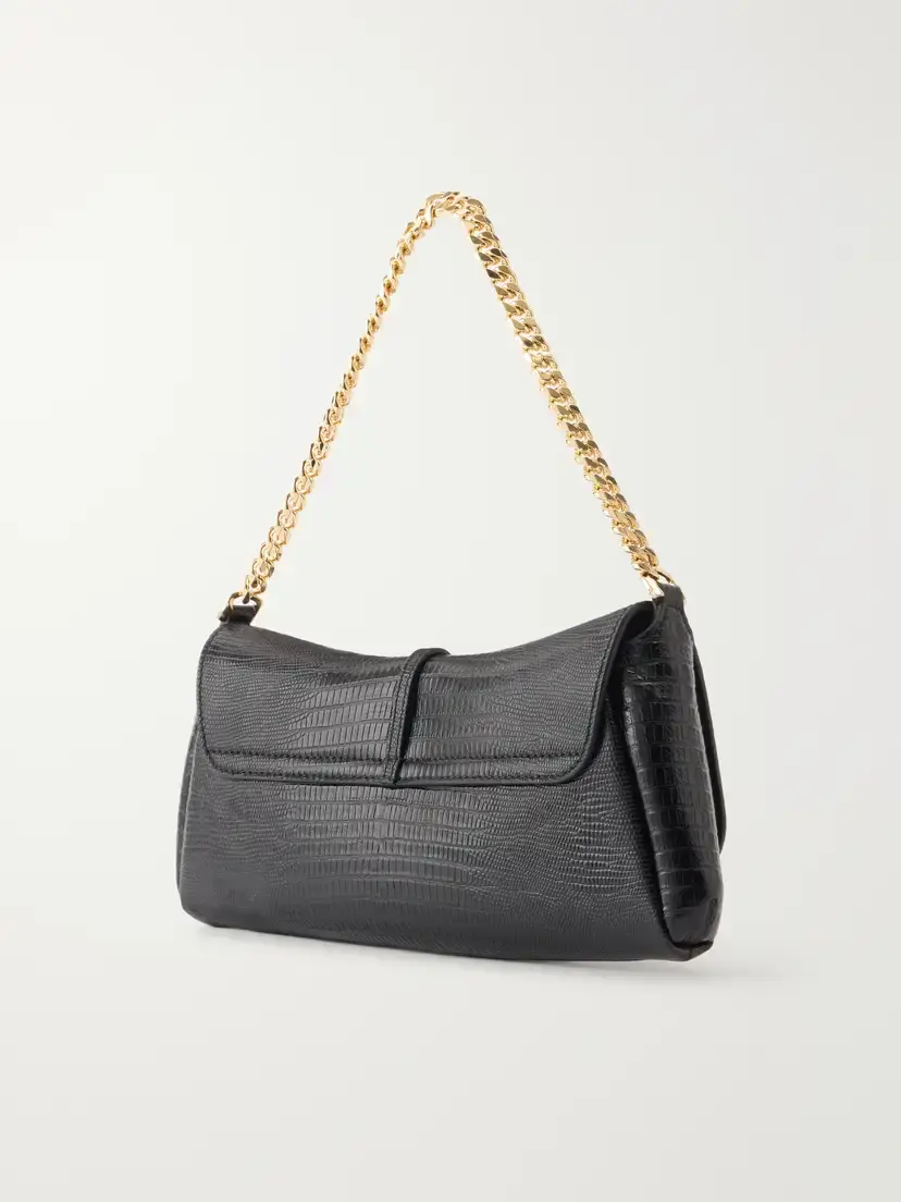 Balmain Metropolis Lizard-effect Leather Shoulder Bag | Thumbnail 4 Balmain Metropolis Lizard-effect Leather Shoulder Bag | Thumbnail 4