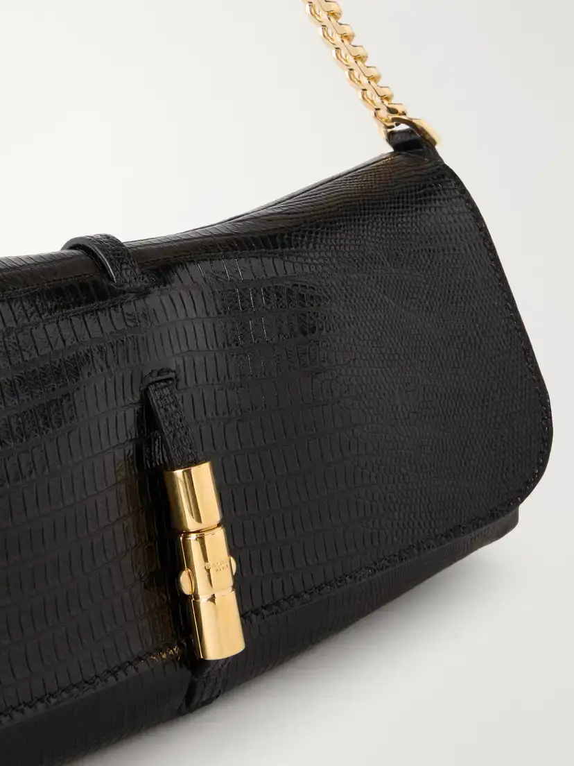 Balmain Metropolis Lizard-effect Leather Shoulder Bag | Thumbnail 5 Balmain Metropolis Lizard-effect Leather Shoulder Bag | Thumbnail 5