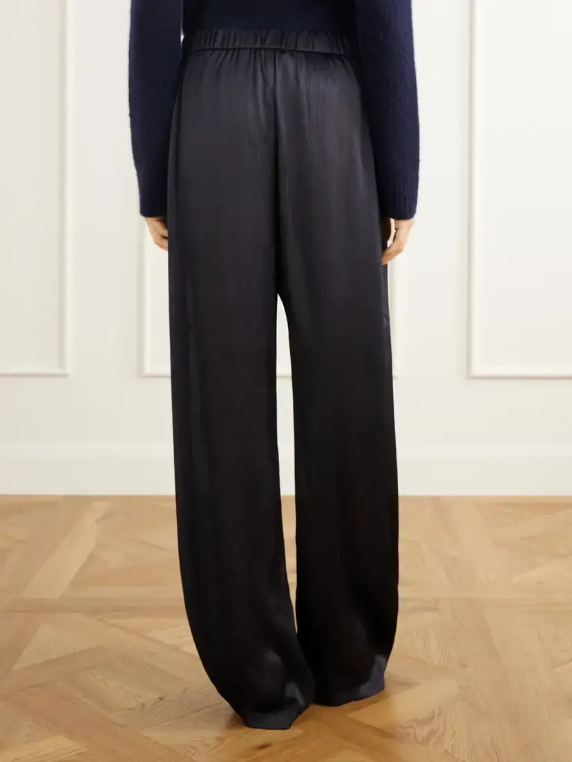 Tibi Winslow Plissé-satin Wide-leg Pants | Thumbnail 4 Tibi Winslow Plissé-satin Wide-leg Pants | Thumbnail 4