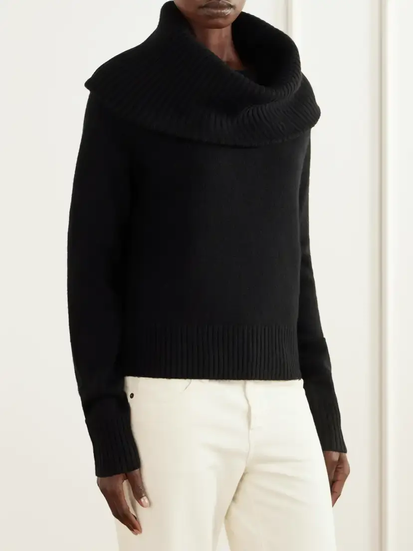 TOTEME Funnel-neck Brushed Wool Sweater | Thumbnail 3 TOTEME Funnel-neck Brushed Wool Sweater | Thumbnail 3