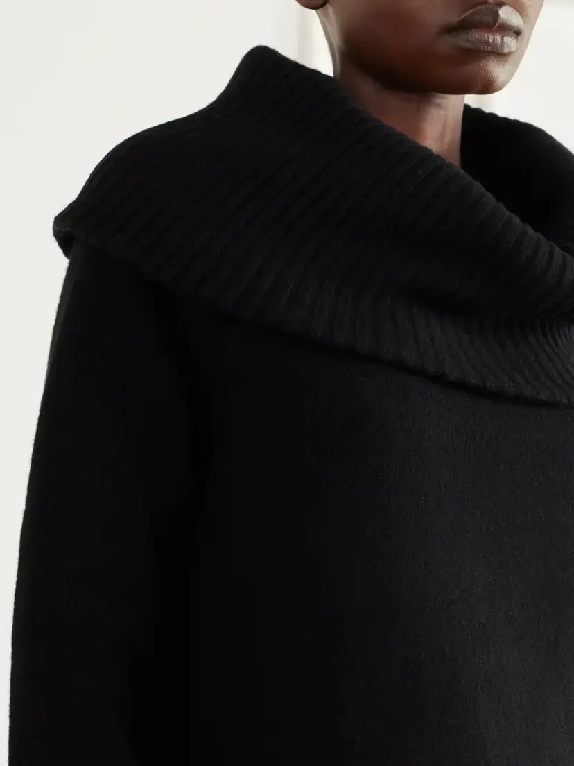 TOTEME Funnel-neck Brushed Wool Sweater | Thumbnail 5 TOTEME Funnel-neck Brushed Wool Sweater | Thumbnail 5