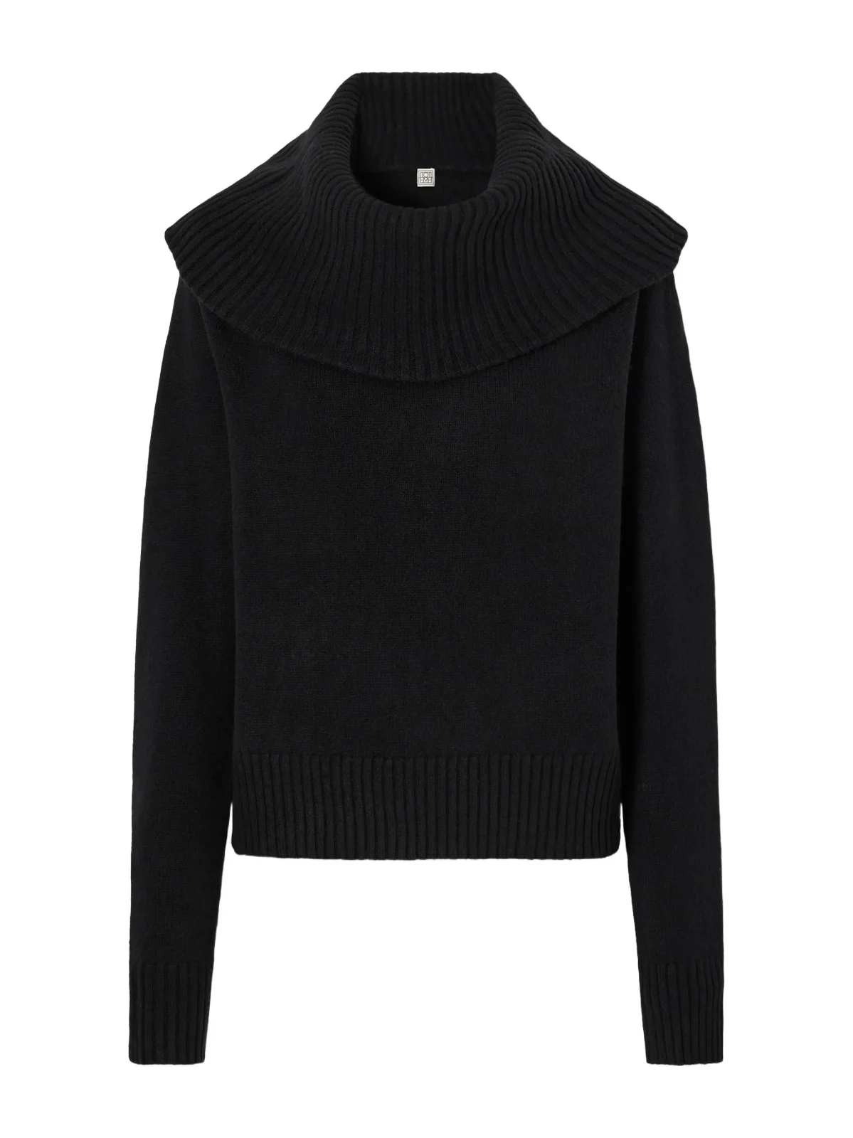 TOTEME Funnel-neck Brushed Wool Sweater