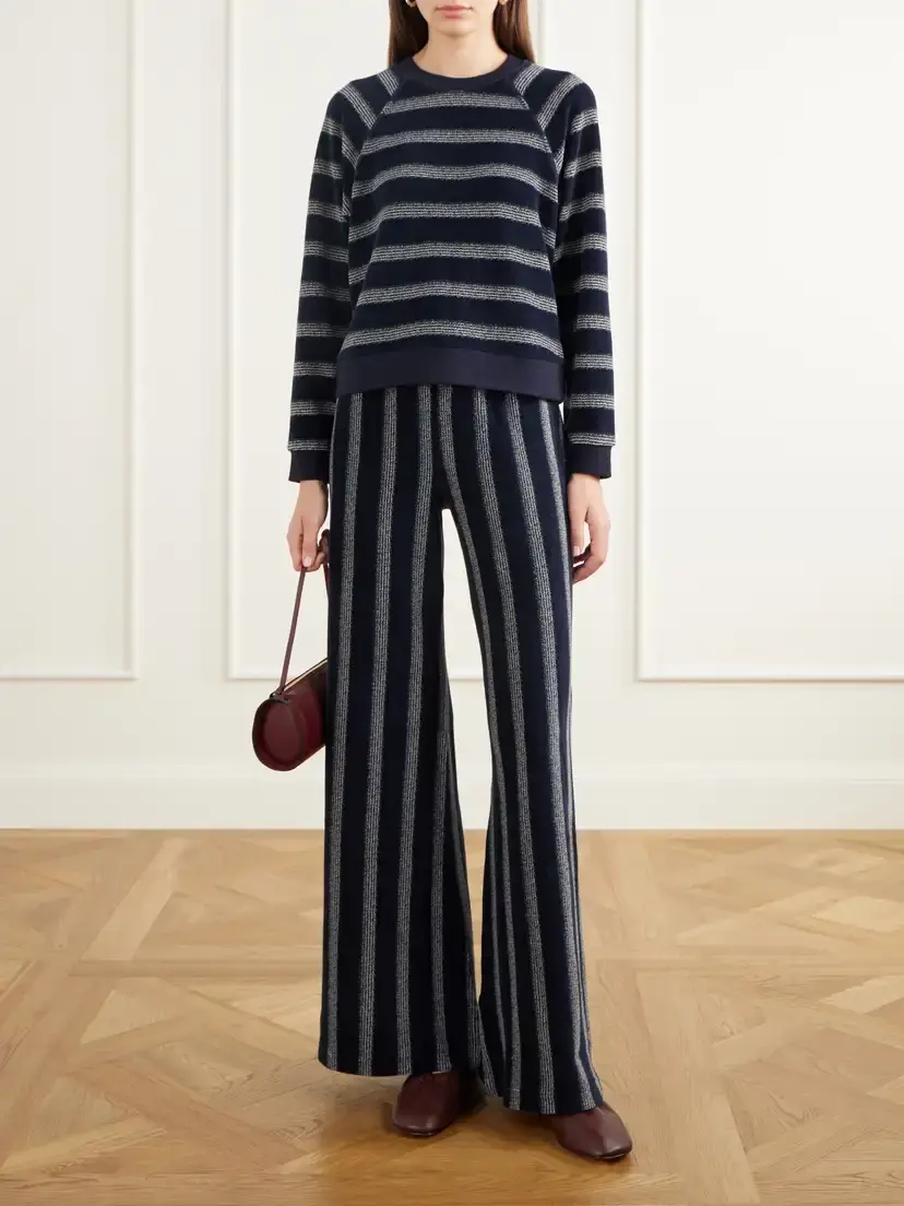 Suzie Kondi Lito Striped Velour Flared Pants | Thumbnail 2 Suzie Kondi Lito Striped Velour Flared Pants | Thumbnail 2