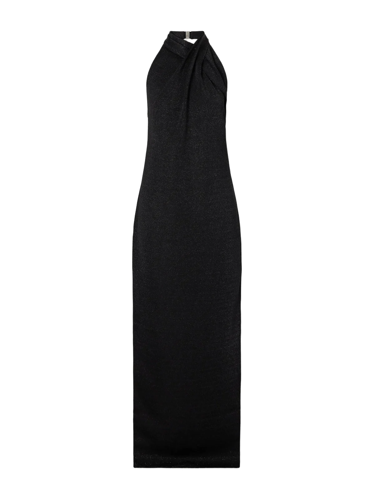 Balmain Draped Knitted Halterneck Gown