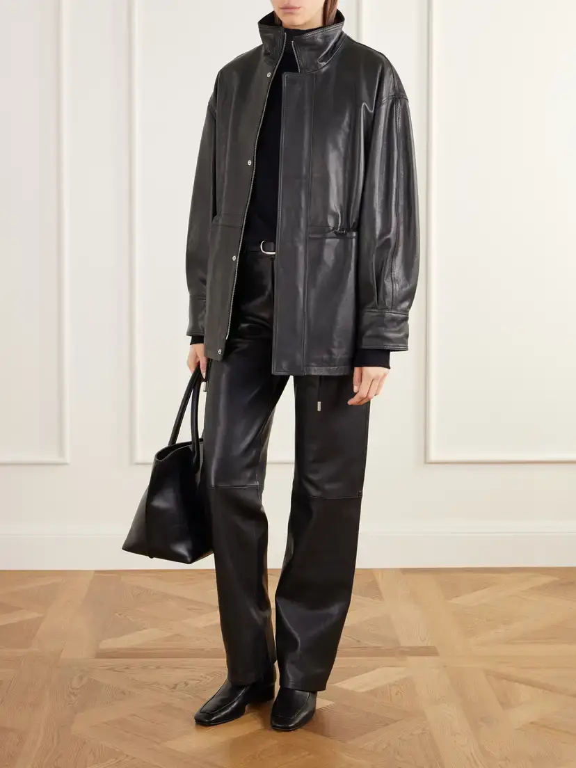 ARMA Alia Paneled Leather Jacket | Thumbnail 2