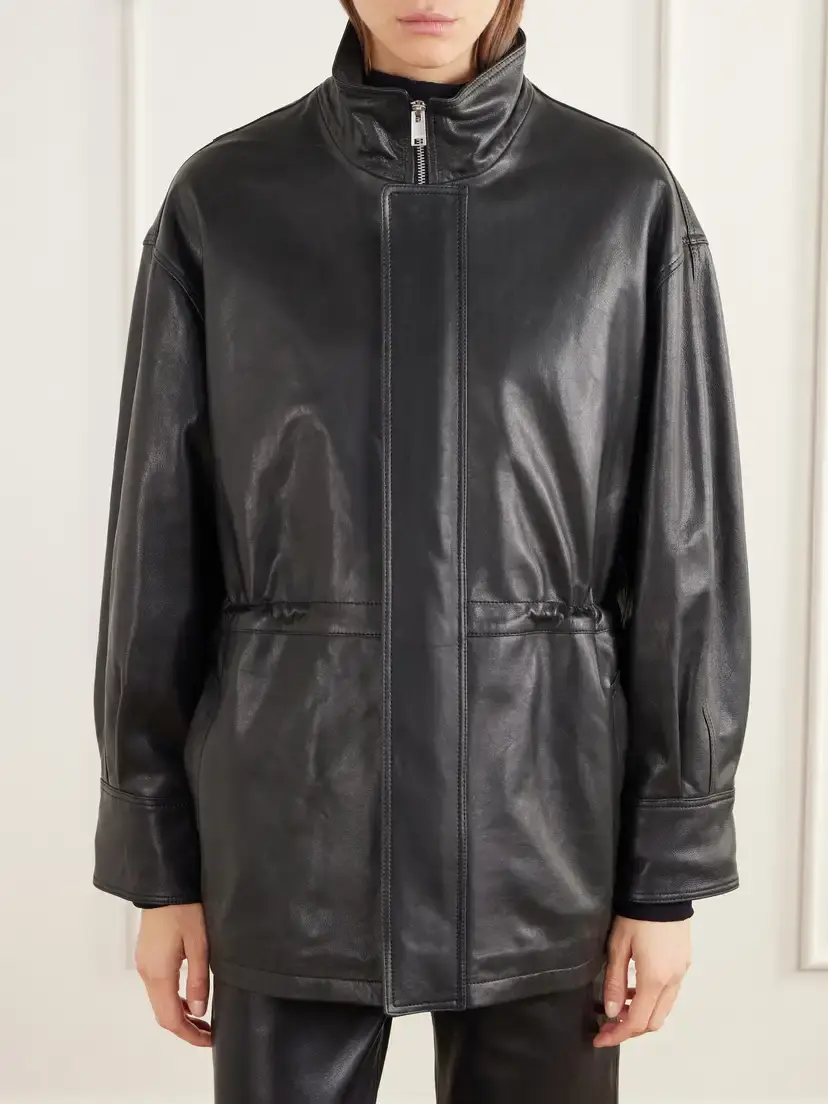 ARMA Alia Paneled Leather Jacket | Thumbnail 3