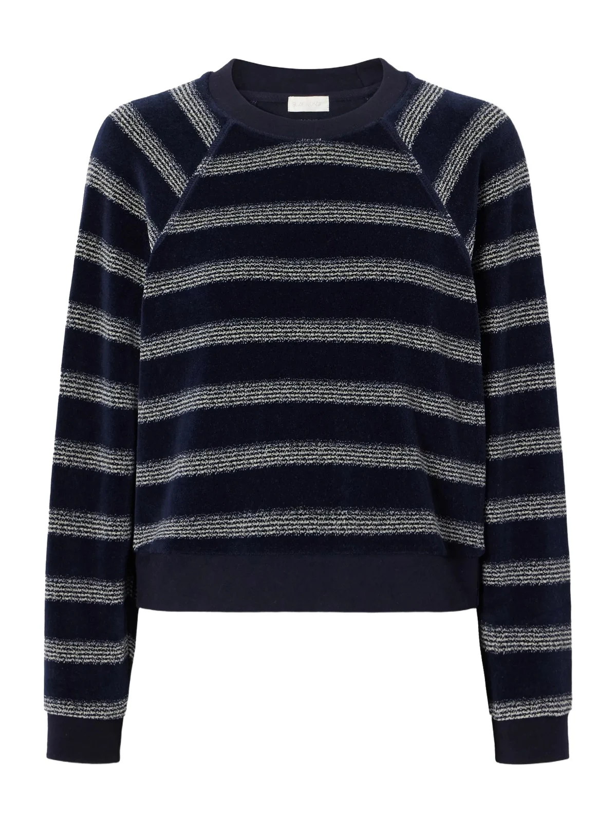 Suzie Kondi Tilos Striped Velour Sweatshirt