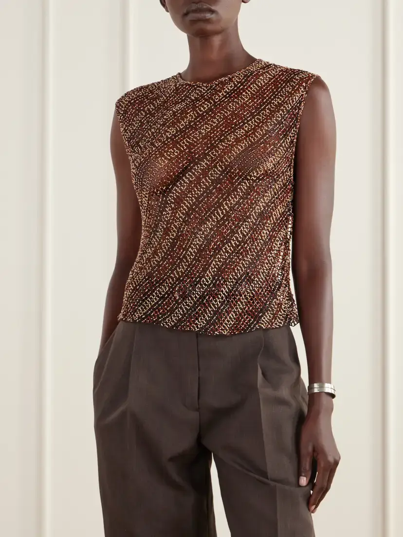 TWP Beaded Open-knit Tank | Thumbnail 3 TWP Beaded Open-knit Tank | Thumbnail 3