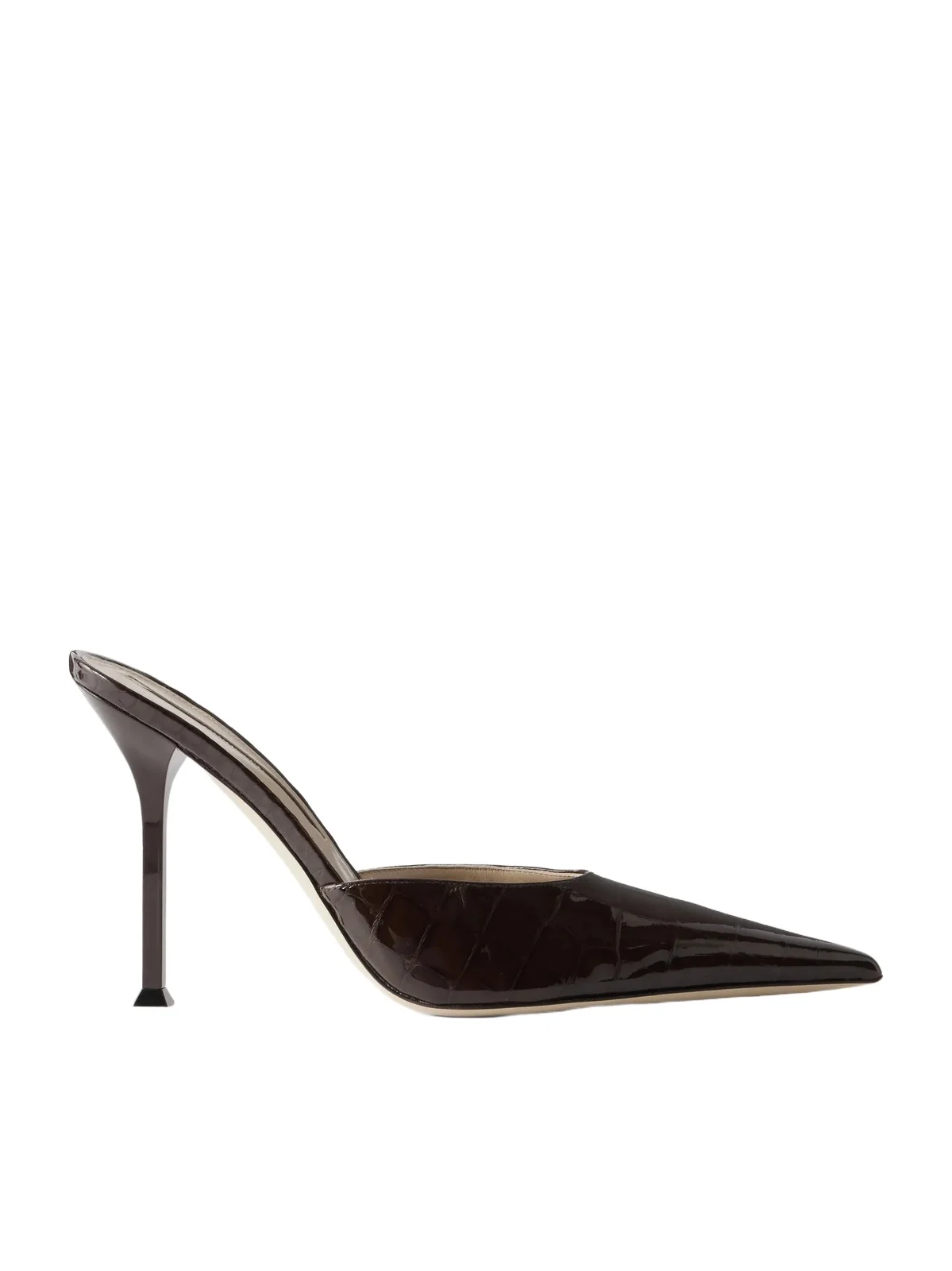 Helix 95 Toe Croc-effect Patent-leather Mules Helix 95 Toe Croc-effect Patent-leather Mules