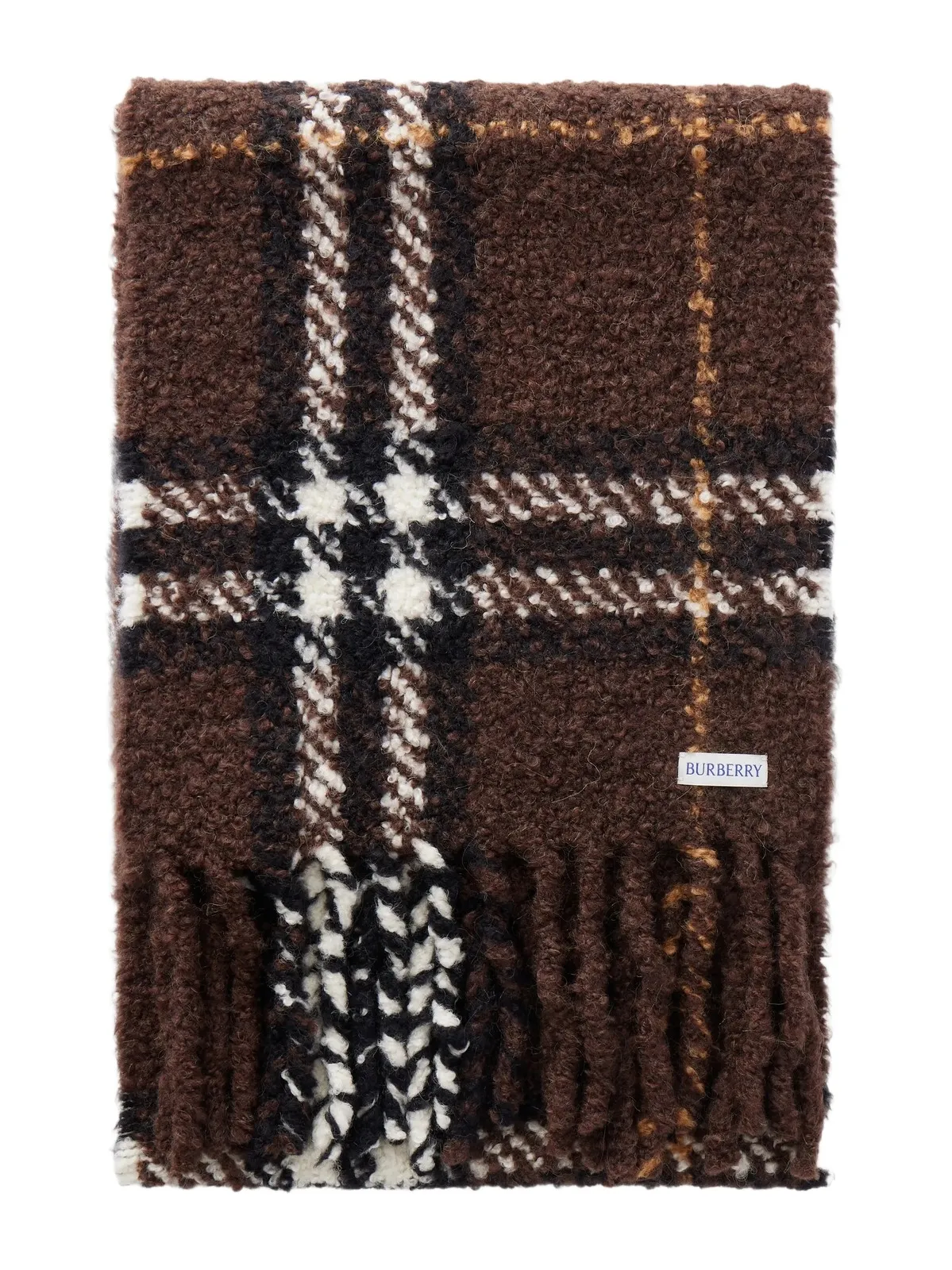 Fringe-detail Alpaca And Wool-blend Bouclé Scarf Fringe-detail Alpaca And Wool-blend Bouclé Scarf