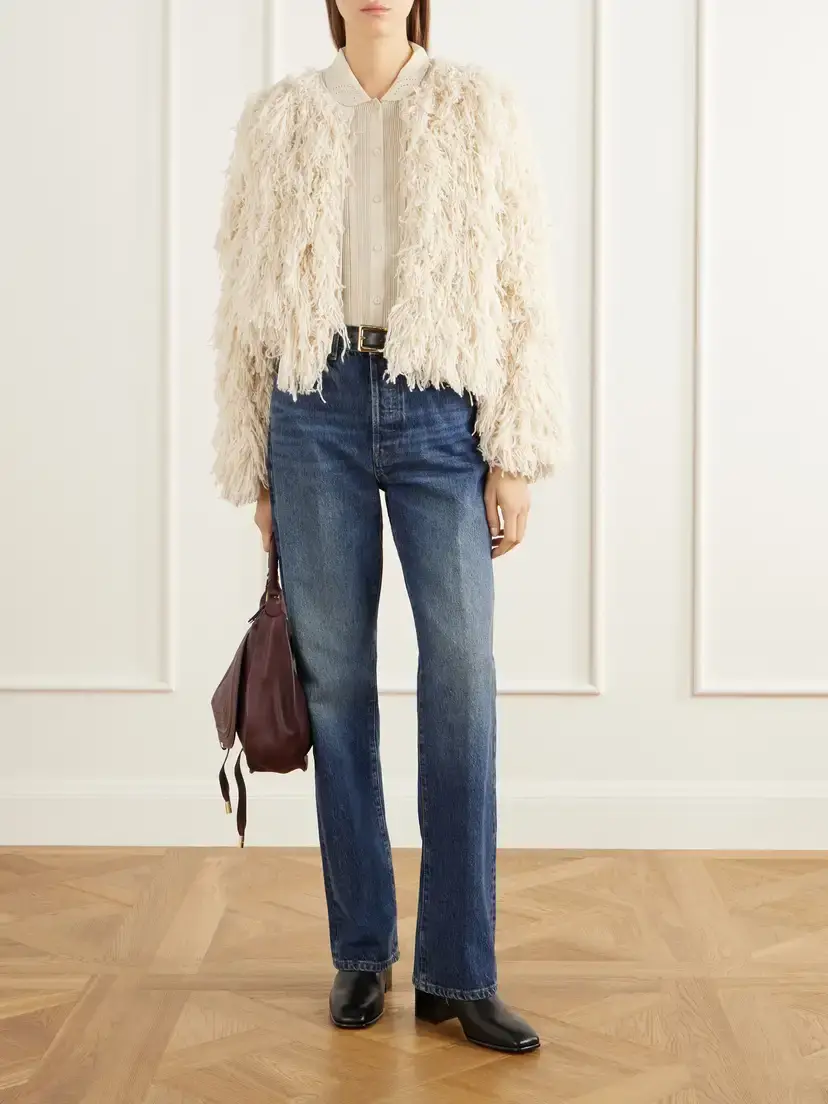 Frame The Fringe Alpaca Wool-blend Jacket | Thumbnail 2 Frame The Fringe Alpaca Wool-blend Jacket | Thumbnail 2
