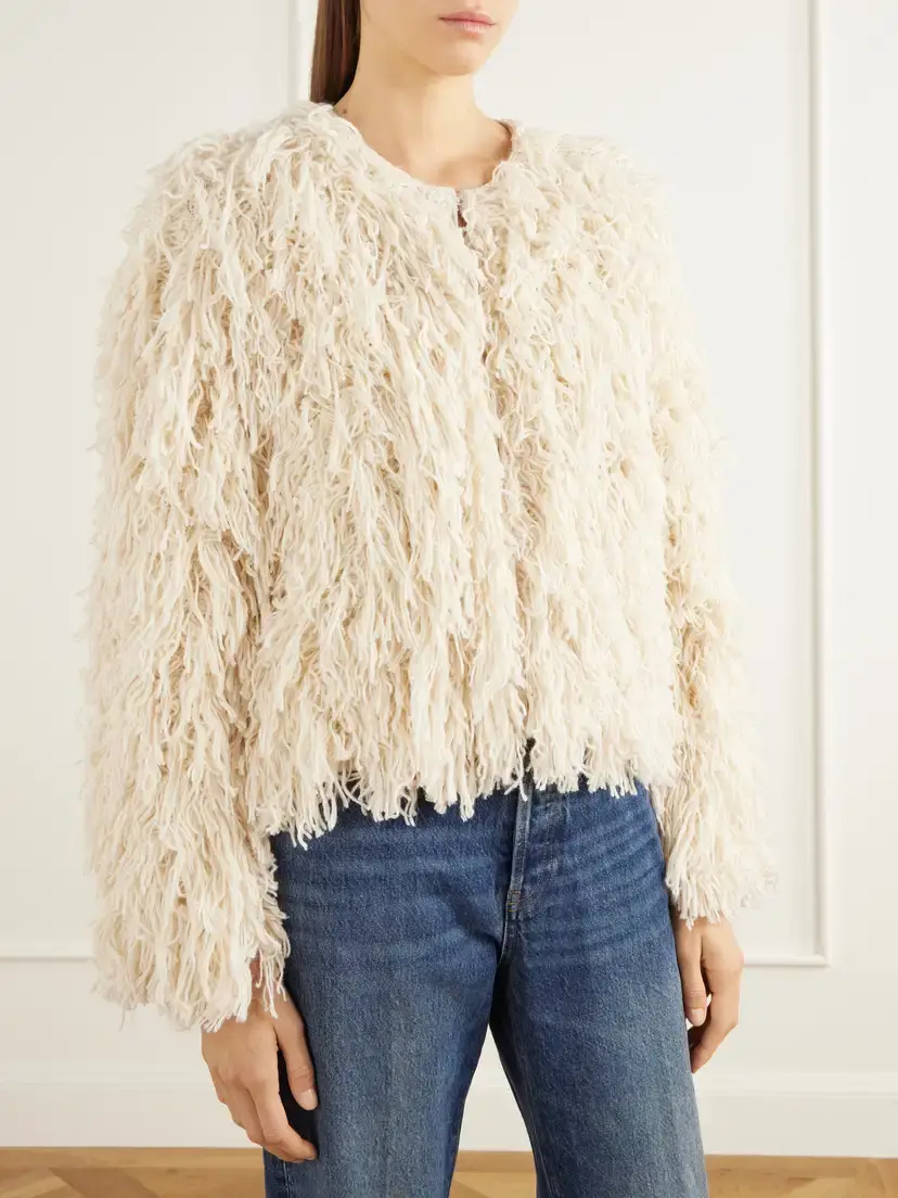 Frame The Fringe Alpaca Wool-blend Jacket | Thumbnail 3 Frame The Fringe Alpaca Wool-blend Jacket | Thumbnail 3