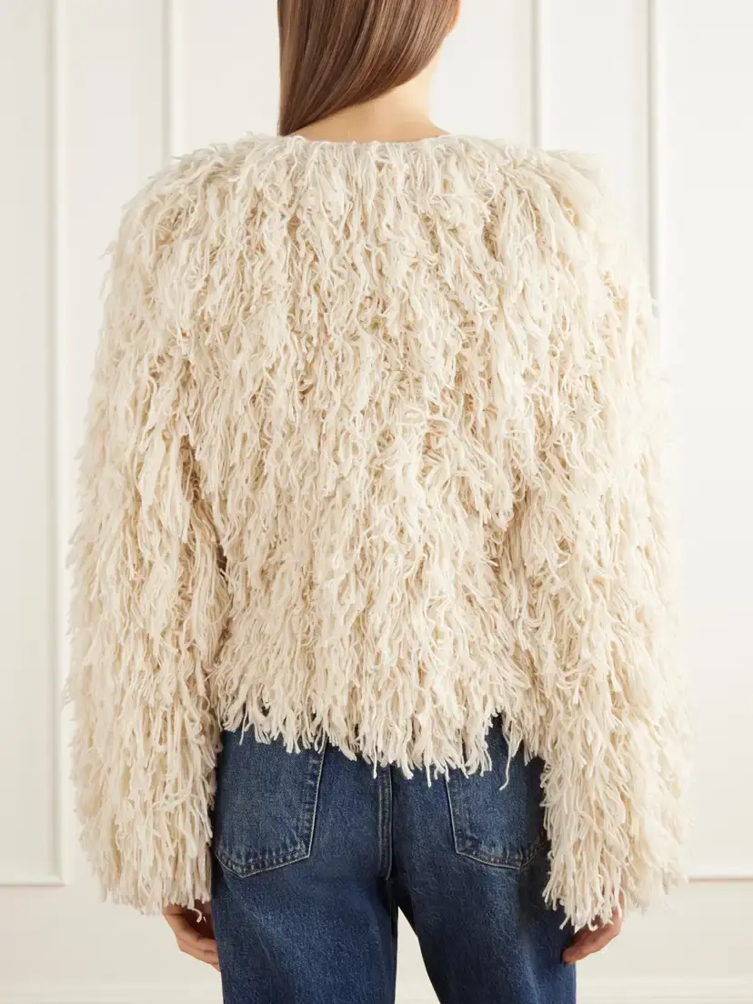 Frame The Fringe Alpaca Wool-blend Jacket | Thumbnail 4 Frame The Fringe Alpaca Wool-blend Jacket | Thumbnail 4