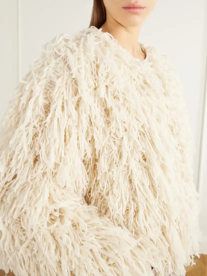 Frame The Fringe Alpaca Wool-blend Jacket | Thumbnail 5 Frame The Fringe Alpaca Wool-blend Jacket | Thumbnail 5