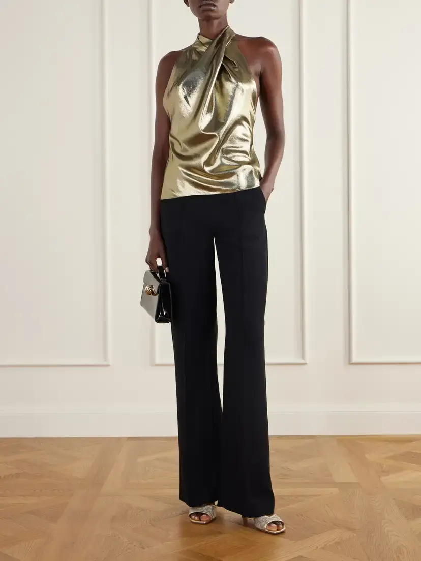 Balmain Silk-blend Lurex Halterneck Top | Thumbnail 2 Balmain Silk-blend Lurex Halterneck Top | Thumbnail 2