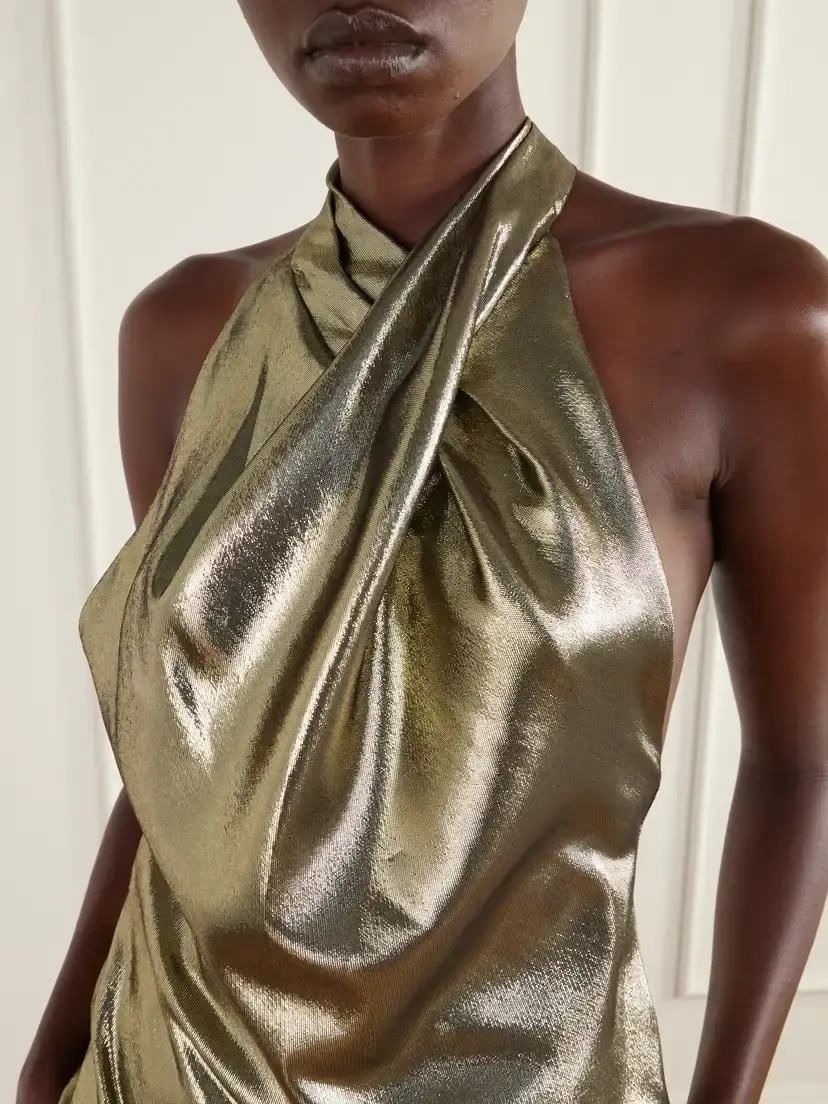 Balmain Silk-blend Lurex Halterneck Top | Thumbnail 4 Balmain Silk-blend Lurex Halterneck Top | Thumbnail 4