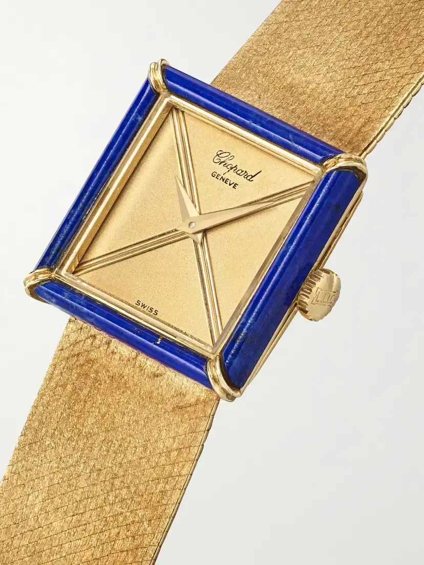 Stephanie Windsor + Chopard Vintage 1980s Hand-wound 18-karat Gold Lapis Lazuli Watch, Ref. 46945 (6.75” And 7.0” Wrist) | Thumbnail 3