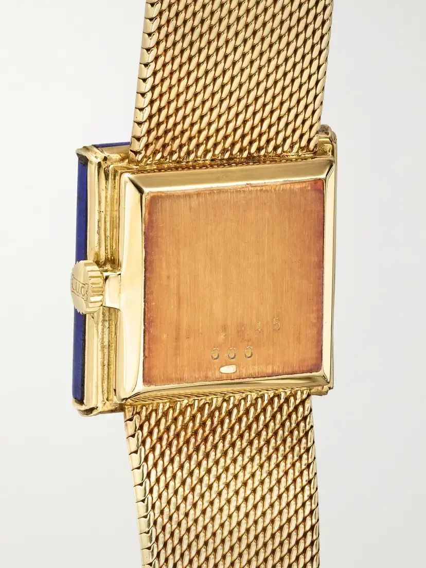 Stephanie Windsor + Chopard Vintage 1980s Hand-wound 18-karat Gold Lapis Lazuli Watch, Ref. 46945 (6.75” And 7.0” Wrist) | Thumbnail 4