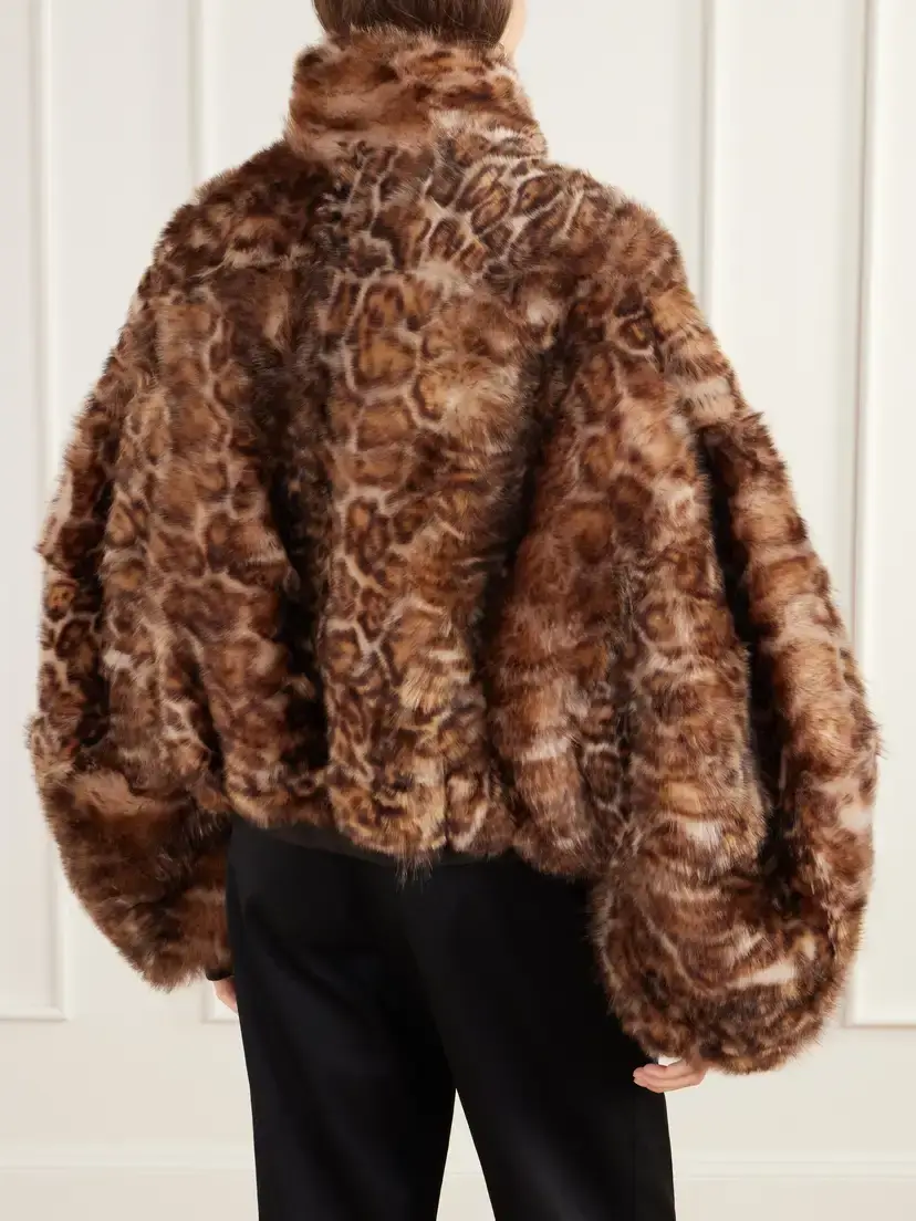 Willy Chavarria Ruff Rider Cheetah-print Shearling Bomber Jacket | Thumbnail 4
