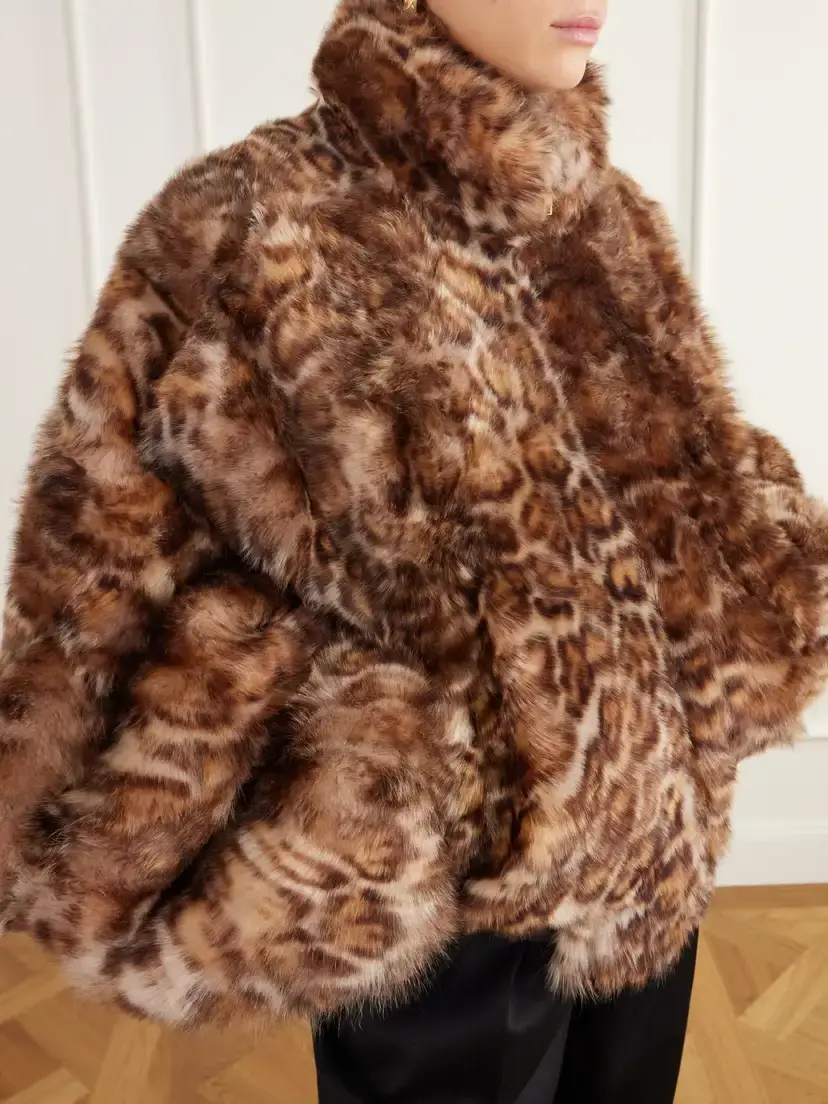 Willy Chavarria Ruff Rider Cheetah-print Shearling Bomber Jacket | Thumbnail 5