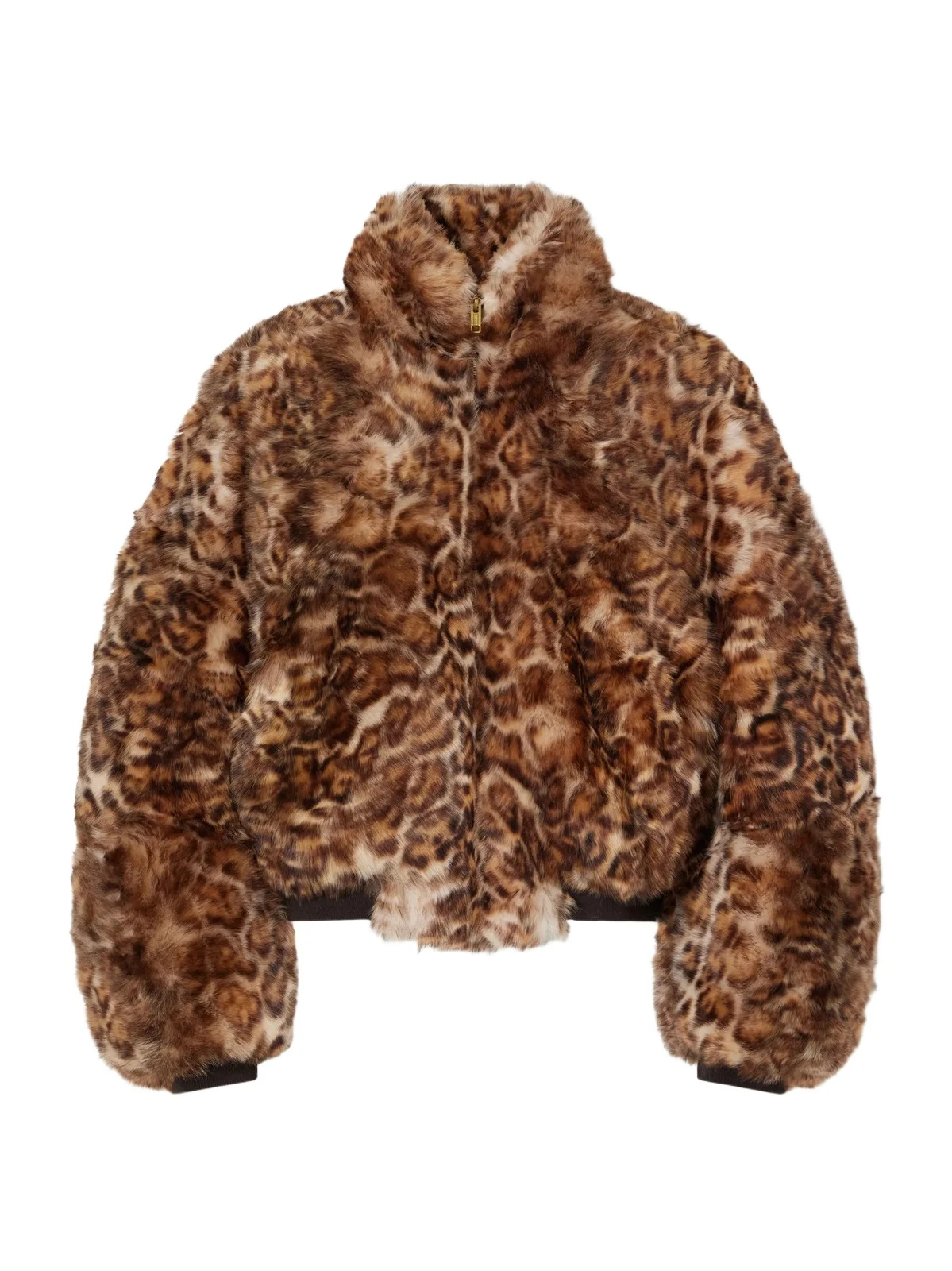 Willy Chavarria Ruff Rider Cheetah-print Shearling Bomber Jacket