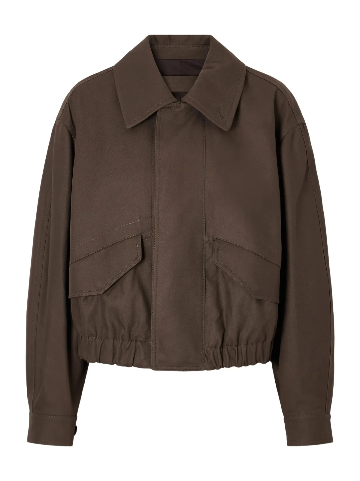Gathered Cotton-twill Jacket