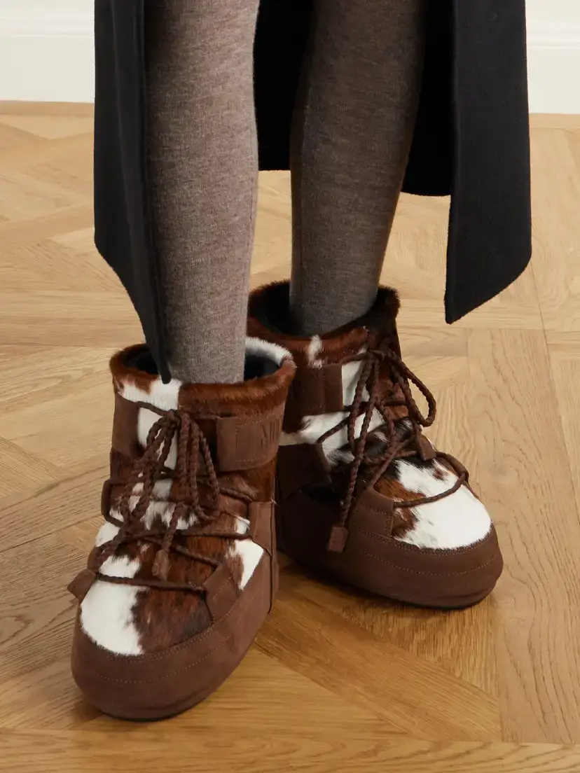 Moon Boot Icon Low Archive 1985 Suede-trimmed Calf-hair Boots | Thumbnail 2 Moon Boot Icon Low Archive 1985 Suede-trimmed Calf-hair Boots | Thumbnail 2