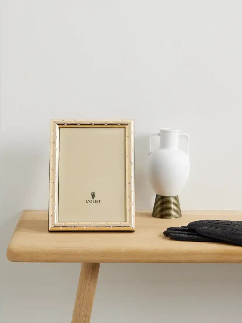 L'Objet Stars Swarovski Crystal-embellished Gold-plated 4x6 Picture Frame | Thumbnail 2