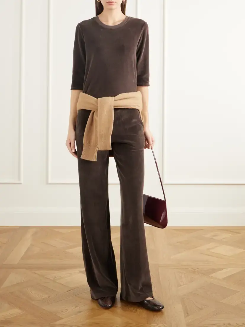Suzie Kondi Corfu Cotton-blend Velour T-shirt | Thumbnail 2 Suzie Kondi Corfu Cotton-blend Velour T-shirt | Thumbnail 2