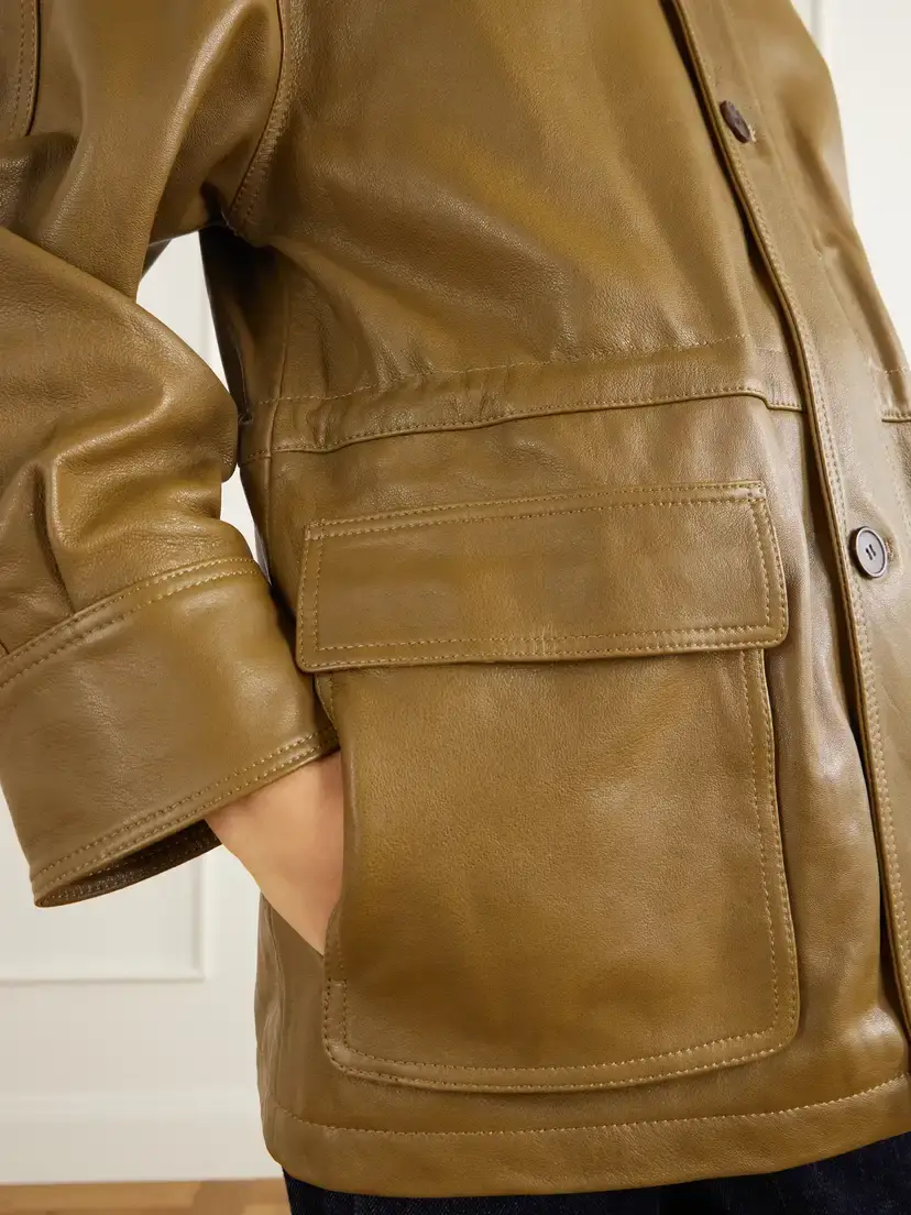 ARMA Maeve Paneled Leather Jacket | Thumbnail 6