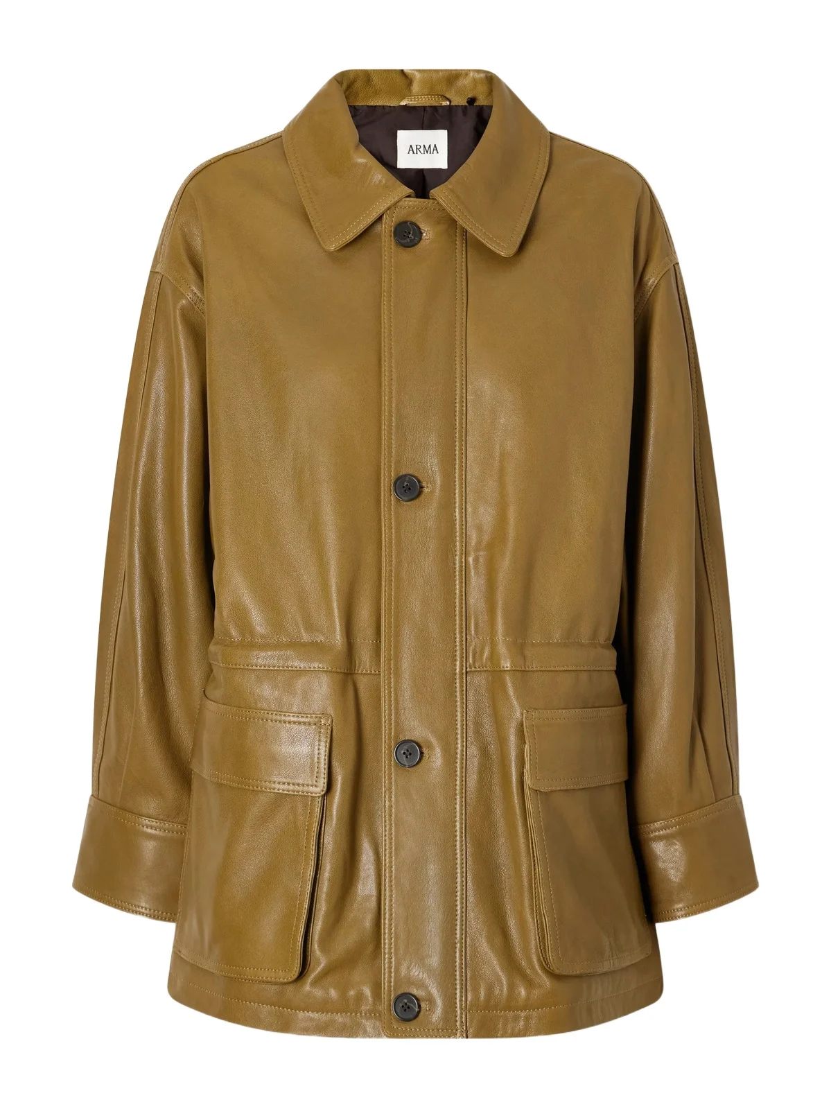 ARMA Maeve Paneled Leather Jacket