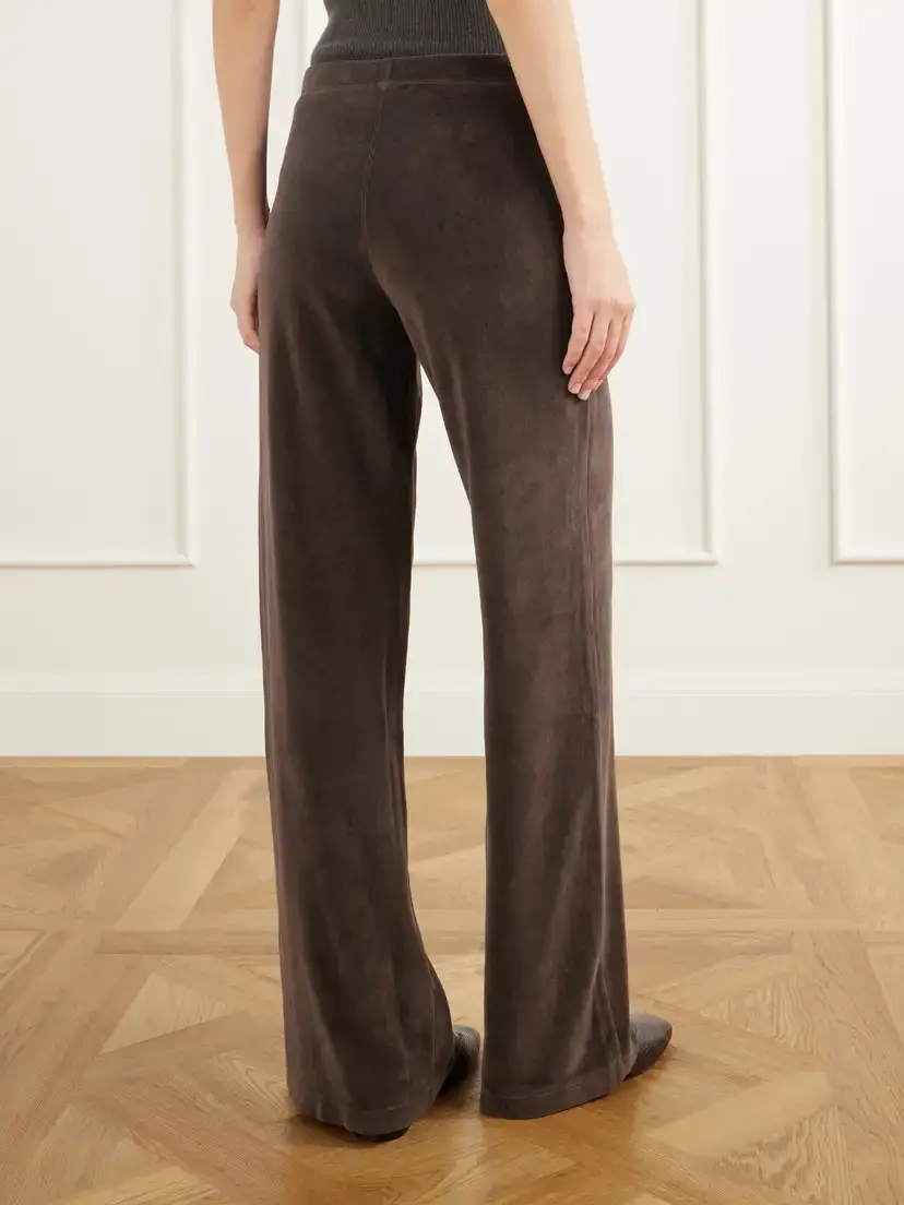Suzie Kondi Pantaloni Cotton-blend Velour Wide-leg Pants | Thumbnail 4 Suzie Kondi Pantaloni Cotton-blend Velour Wide-leg Pants | Thumbnail 4