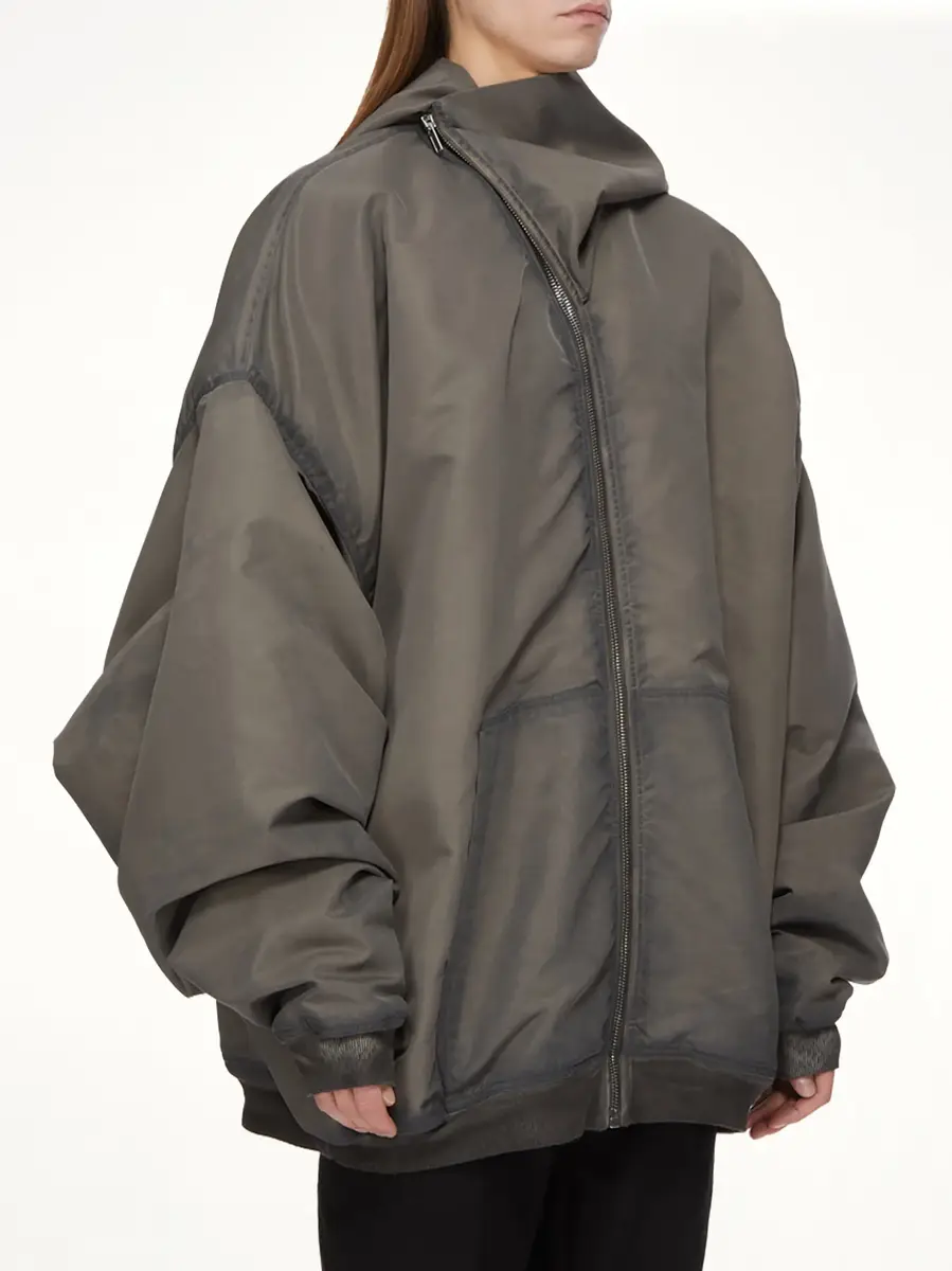 Rick Owens Tower Mountain Hoodie in Dark Dust | Thumbnail 3