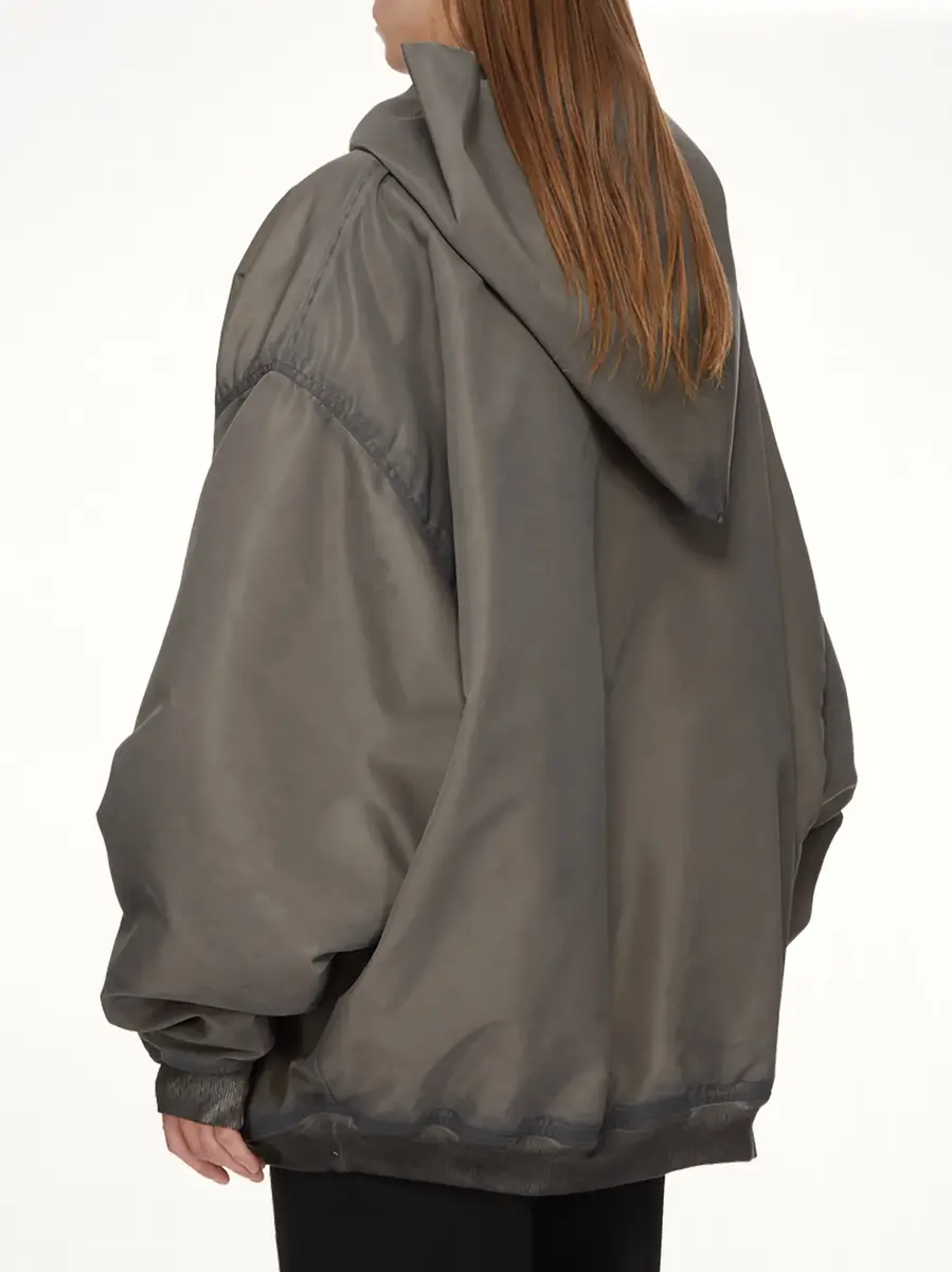 Rick Owens Tower Mountain Hoodie in Dark Dust | Thumbnail 4