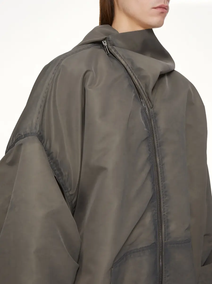 Rick Owens Tower Mountain Hoodie in Dark Dust | Thumbnail 5