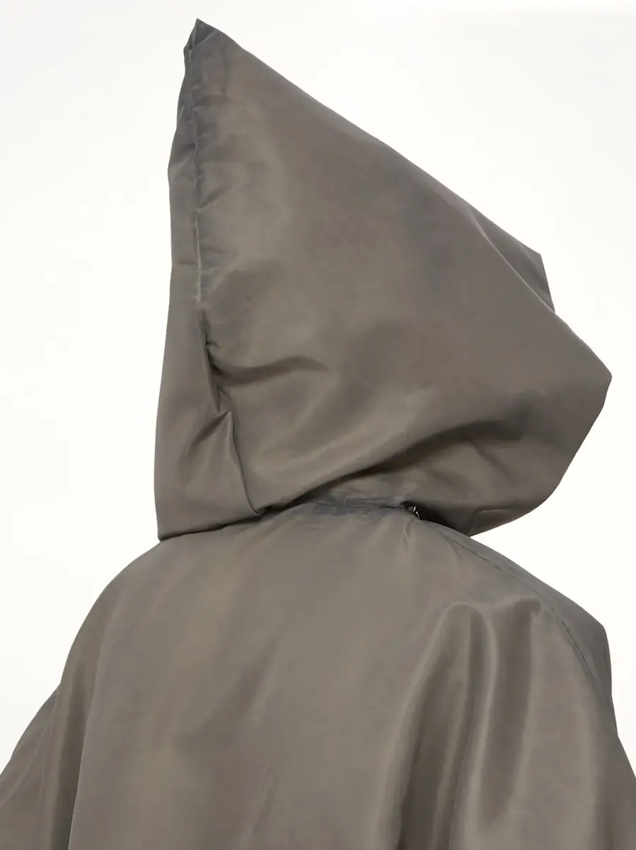 Rick Owens Tower Mountain Hoodie in Dark Dust | Thumbnail 7