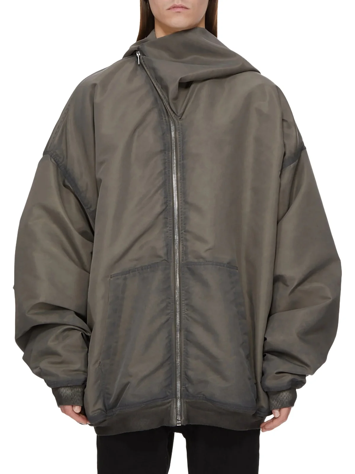 Rick Owens Tower Mountain Hoodie in Dark Dust